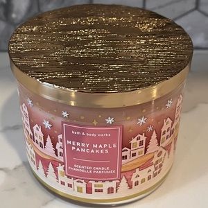 Bath & Body Works Merry Maple Pancakes 3 Wick Candle Brand New 2021